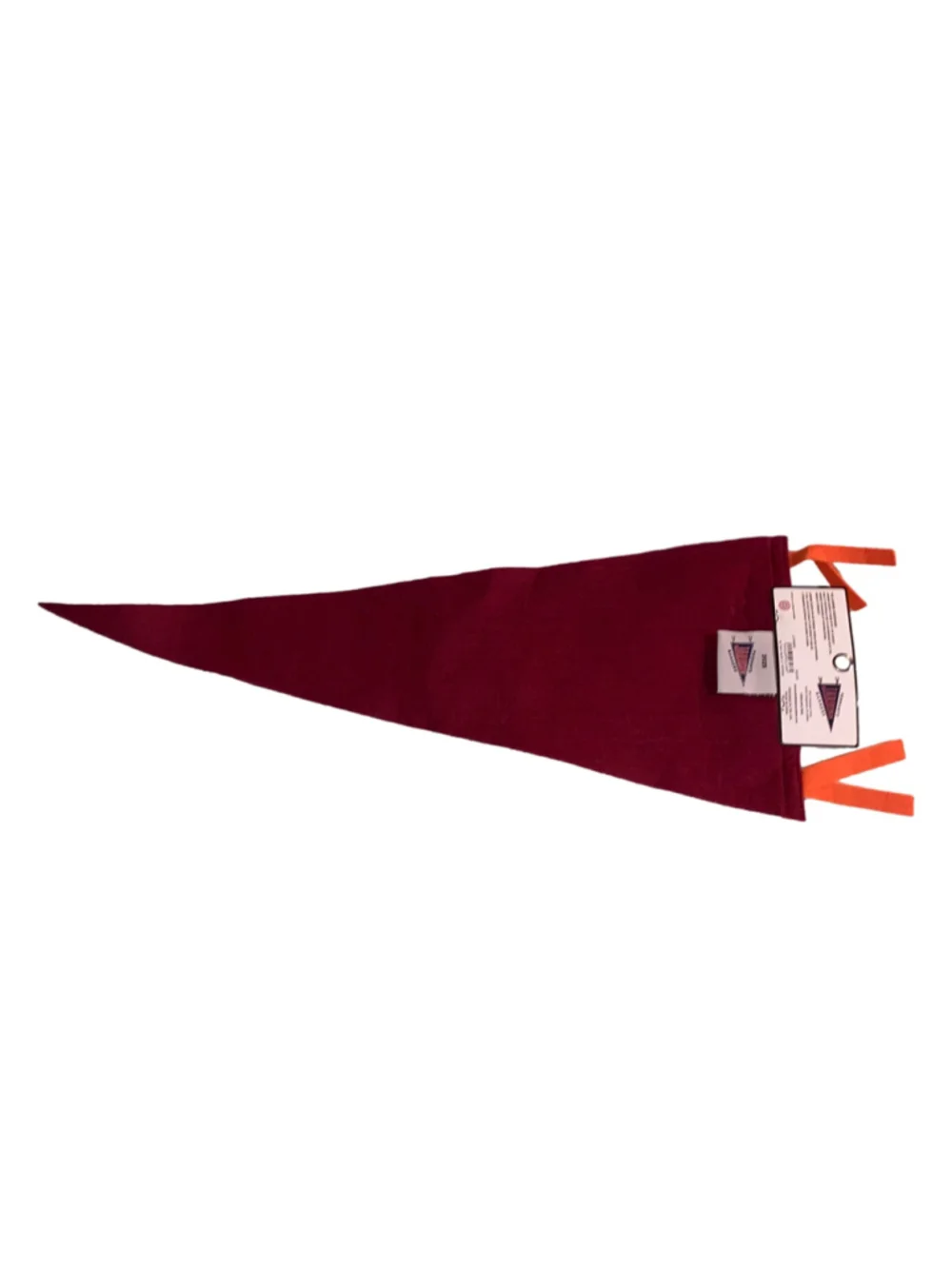 Jardine Virginia Tech Pennant Banner Maroon and Orange